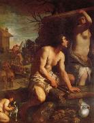 Guido Reni The Building of Noah's Ark Sweden oil painting reproduction